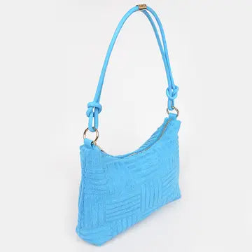 Bolso de hombro con estampado de toalla