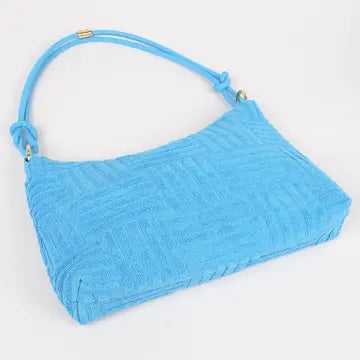 Bolso de hombro con estampado de toalla