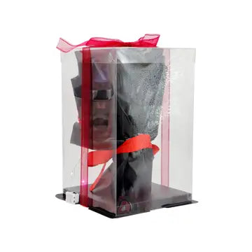 Caja de regalo con luz LED y ramo de rosas de jabón de 28 cm