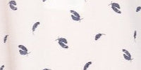 TOP TEJIDO ESTAMPADO CON CUELLO ABIERTO REDONDO 3/4 SLV