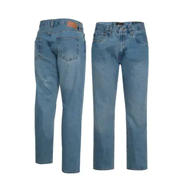 Vaqueros rectos de mezclilla para hombre