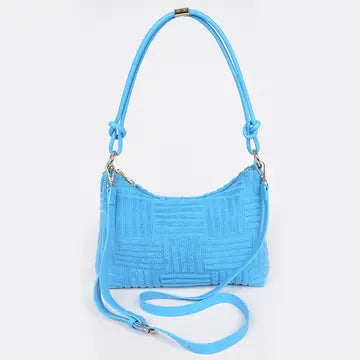 Bolso de hombro con estampado de toalla