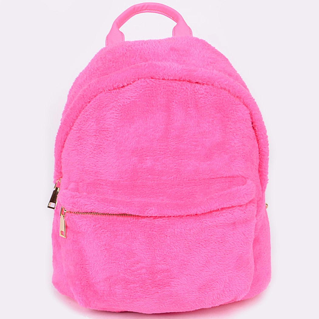 Faux Fur Backpack