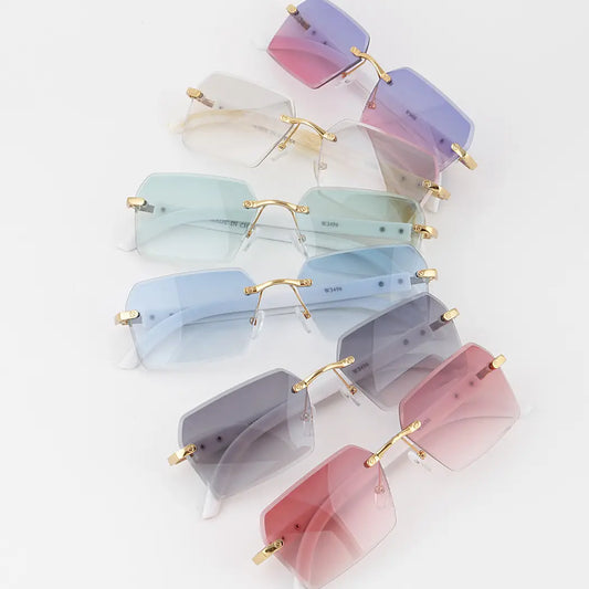 Gafas de sol con degradado brillante