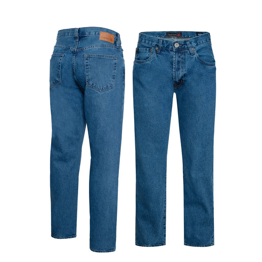 Vaqueros rectos de mezclilla para hombre